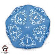 D20 Blue & white Card Game Level Counter