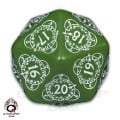 D20 Green & white Card Game Level Counter 0