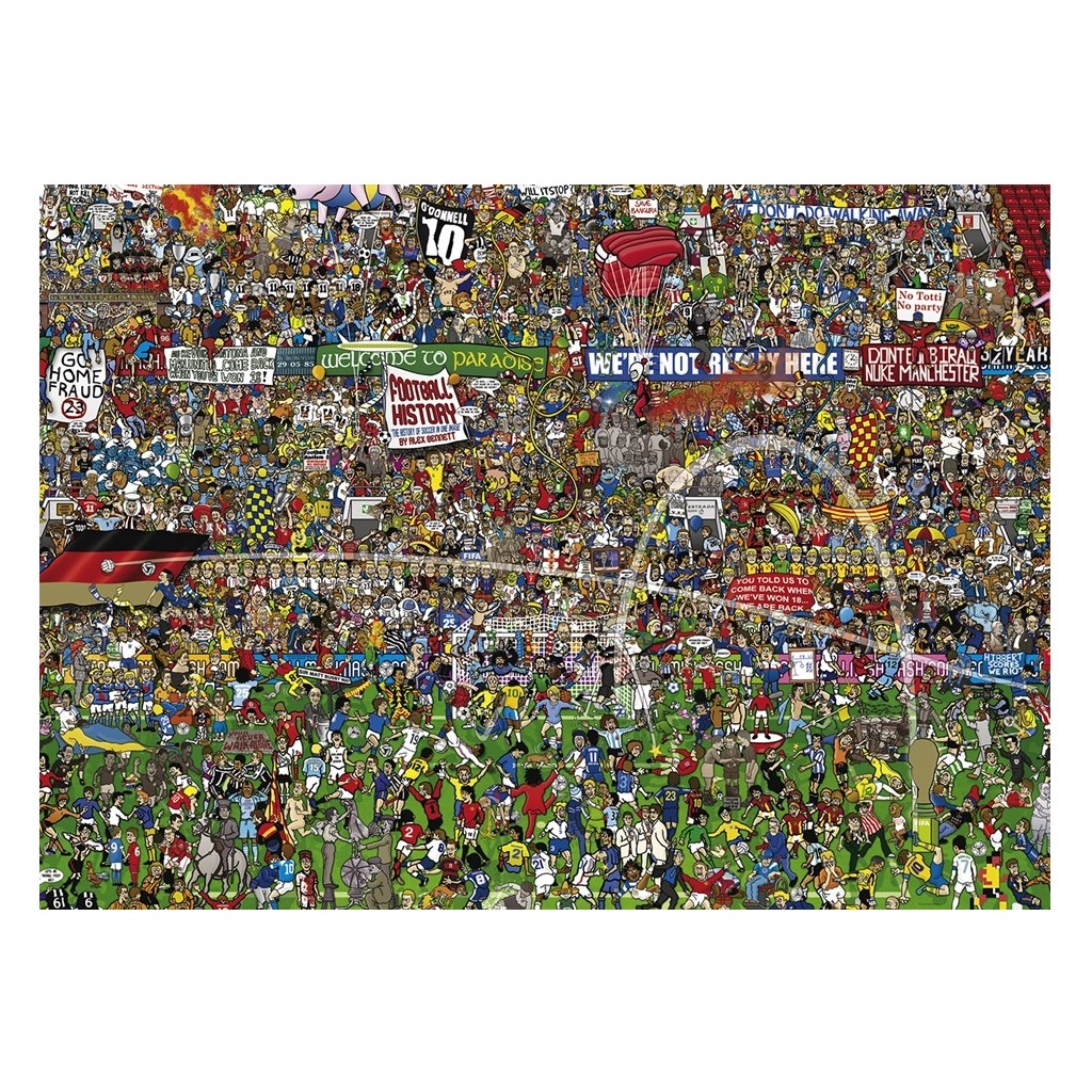 puzzle football history de alex benett 3000 pièces boutique