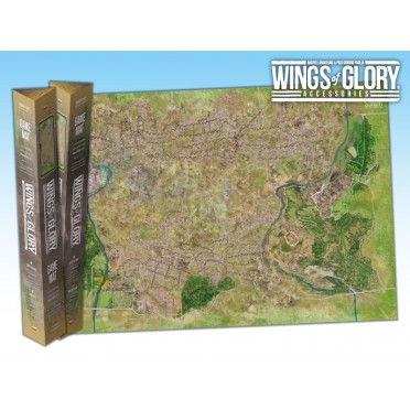 Terrain Mat Tissue - Wings of Glory : Game Mat Noman’s Land - 68x98