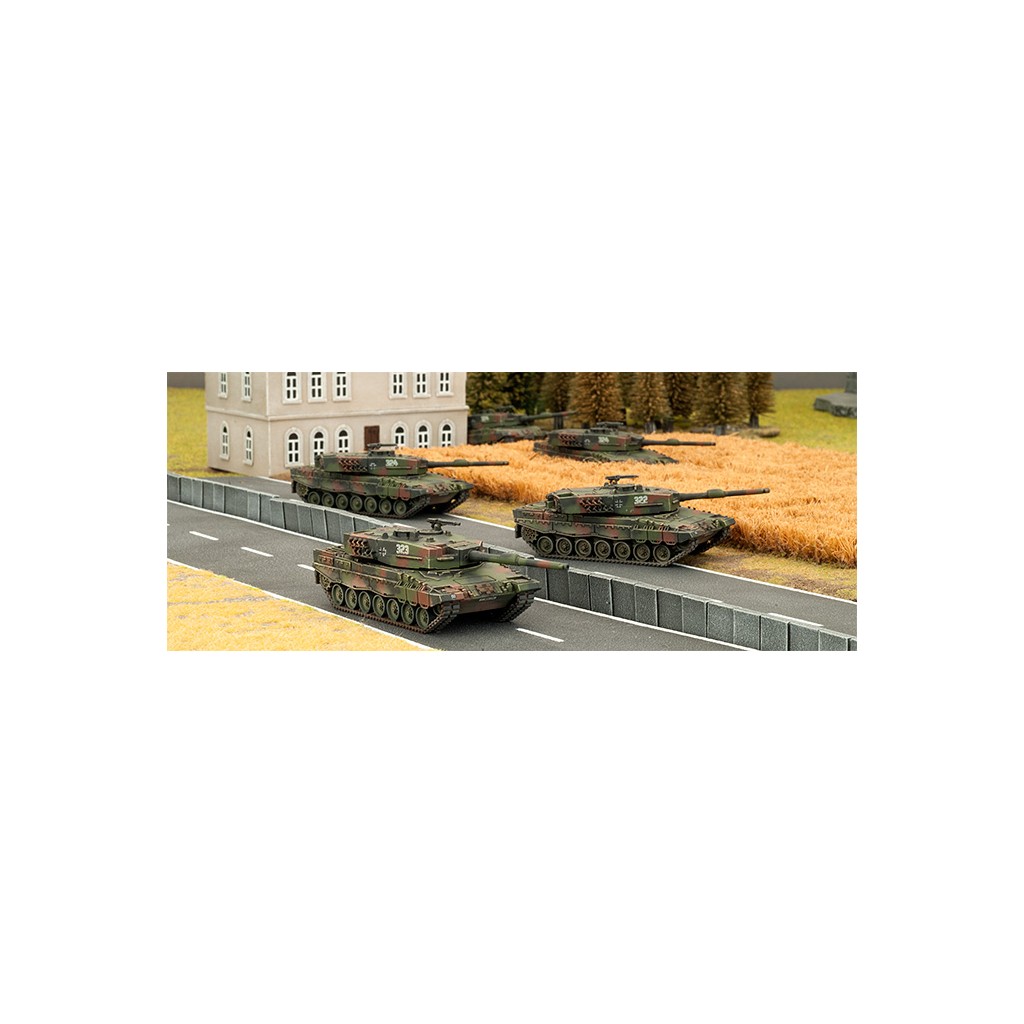 thumbnail image 2 of Flames Of War: German TEAM YANKEE TGBX01 Leopard 2 Panzer Zug (5) Camo By Caleb | #1872885557 2 of 11