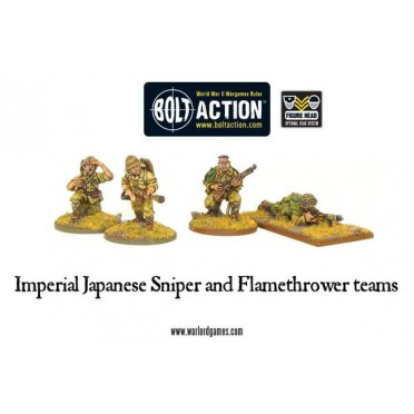 Bolt Action - Imperial Japanese Sniper and Flamethrower Teams