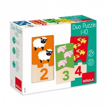 Duo Puzzle 1-10 - 20 Pièces