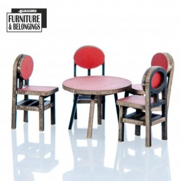 Shopping Mall: Food Court Chairs and Tables