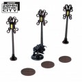 3x Sewer Cover Type B and 3x Lamp Post Type B 0