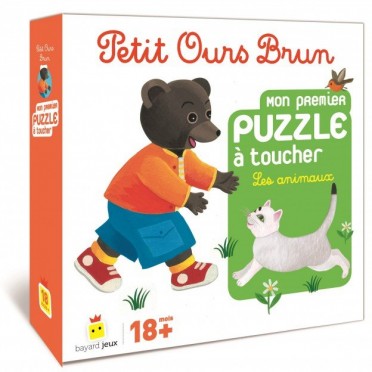 Petit Ours Brun - Mon Premier Puzzle à Toucher : Les animaux