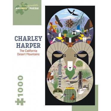 Puzzle - The Califorinia Desert Mountains de Charley Harper - 1000 Pièces