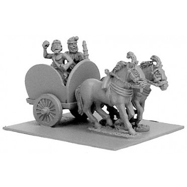 Indian 2-Horse Chariot w/2 Crew