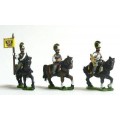 Austrian Cavalry 1805-14: Command: Cuirassier Officer, Standard Bearer & Trumpeter 0
