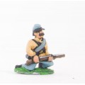 Union or Confederate: Infantry in Kepi & Tunic, with blanket roll: Kneeling 0