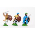 Arab swordsmen with round shield, assorted poses 0