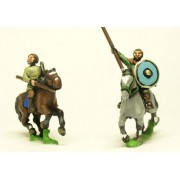 Dark Age: Medium / Light Cavalry with bare heads, lance & separate shield