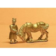Han Chinese: 2 Horseholders with 4 horses