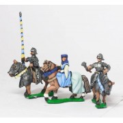Command: Mounted Lady with two Bodyguards 1380-1450AD