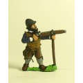 Spanish & English 1559-1605AD: Musketeer in Cabasset & padded jacket, firing 0