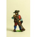 Spanish & English 1559-1605AD: Musketeer in Hat, loading 0