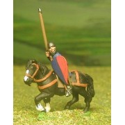 Mounted Sergeants, in Assorted Helms & Mail Coat, with Kite shield & Lance on Unarmoured Horse