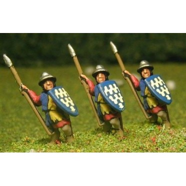 Light / Medium Spearmen with Large Shield & kettle helms