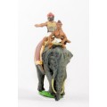 Classical Indian: General & driver mounted on elephant 0