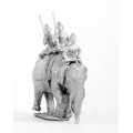 Classical Indian: Elephant with driver & two javelinmen 0