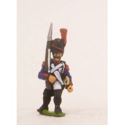 French: Line Infantry 1793-1806: Grenadier in Bearskin, advancing with Musket upright