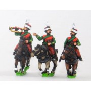 French: Cavalry: Command: Mameluke Officer, Standard Bearer & Trumpeter