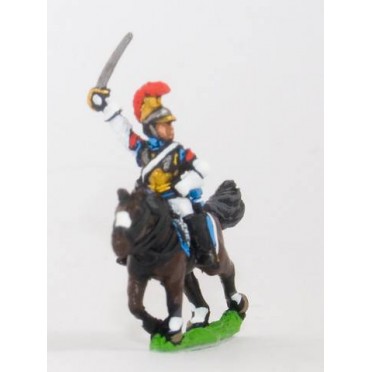 French: Cavalry: Mounted Caribinier in Helmet