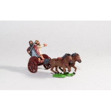 Scots Irish: Two horse Chariot with driver & General