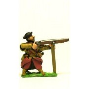 16-17th Century Polish: Musketeer with Rest, firing