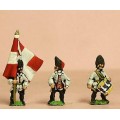 Seven Years War French: Command: Grenadier Royaux Officer, Standard Bearer & Drummer 0