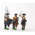 Seven Years War Prussian: Command: Cuirassier Officer, Standard Bearer & Trumpeter 0