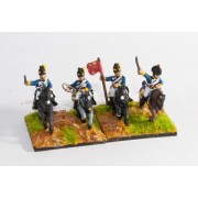 British Cavalry 1800-13: Command: Light Dragoon Officer, Standard Bearer & Trumpeter