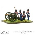 Napoleonic French Imperial Guard Foot Artillery firing 6-pdr 1