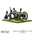 Napoleonic French Imperial Guard Foot Artillery firing 6-pdr 2