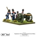 Napoleonic French Imperial Guard Foot Artillery firing 12-pdr 1