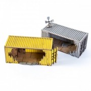 2x Damages Containers (Yellow and Grey)