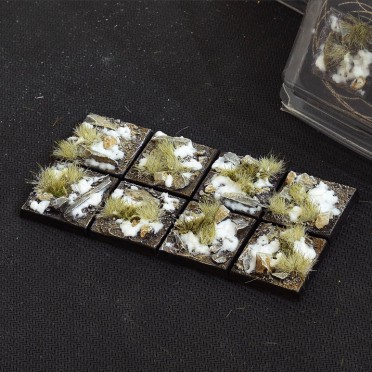 Winter Bases, Square 25mm (x8)