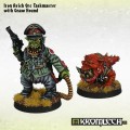 Iron Reich Orc Taskmaster with Gnaw Hound 0