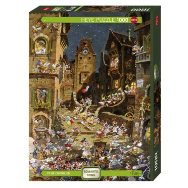 Puzzle - Romantic Town By Night – 1000 Pièces