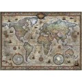 Puzzle - Map Art Retro World - 1000 Pièces 1