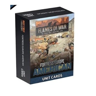 Flames of War - Fortress Europe American Unit cards