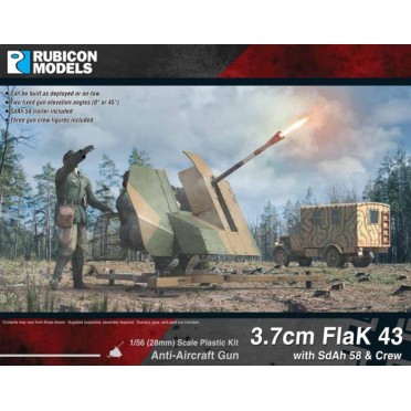 3.7cm Flak 43 with SdAh 58 & Crew
