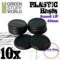 Plastic Bases - Round Lip 40mm 0