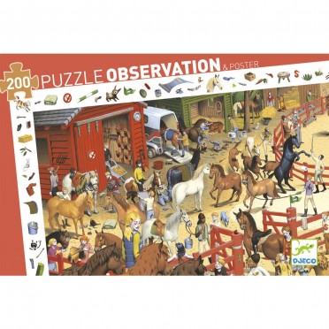 Puzzle observation - Equitation 200 pièces