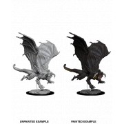 D&D Nolzur's Marvelous Unpainted Miniatures : Young Black Dragon