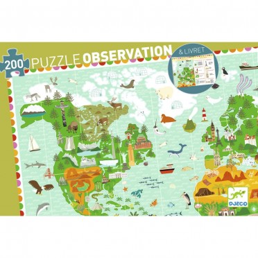 Puzzle Observation - Tour du monde - 200 pièces