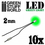 Lumières LED Vertes - 2mm
