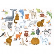 Puzzle - L'Alphabet des Animaux d' Hannah Weeks - 12 Pièces