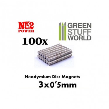 Aimants Néodymes 3x0,5mm – 100 Pcs