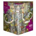 Puzzle Elephants Life Degano – 1000 Pièces 0